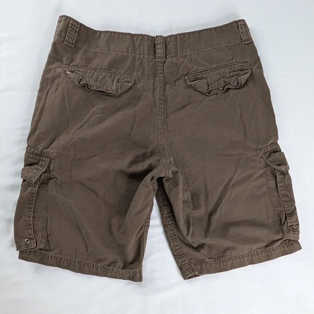 Y2k Levi's Brown Denim Multi Pocket Cargo Pocket Shorts